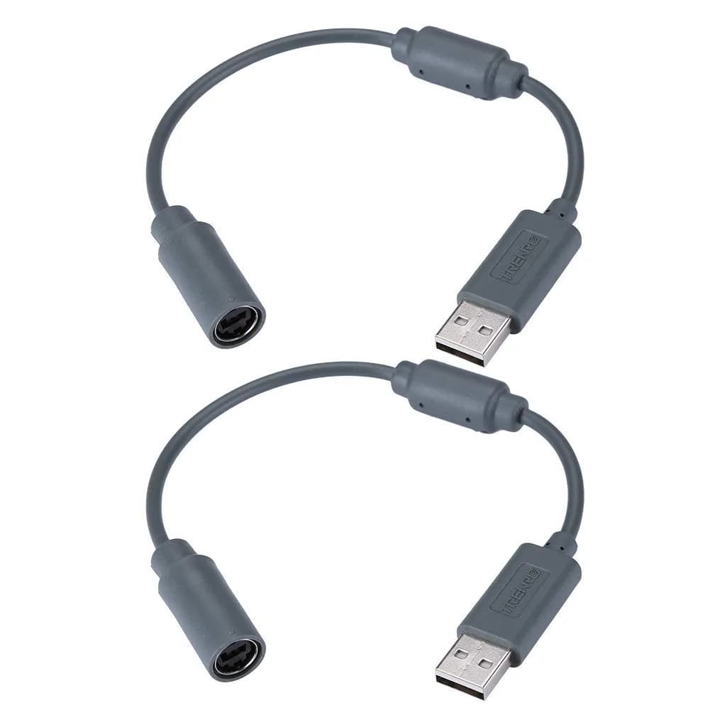 Trenro USB Breakaway Cable for Xbox 360 9 inch | Protects Controller & Console — Grey