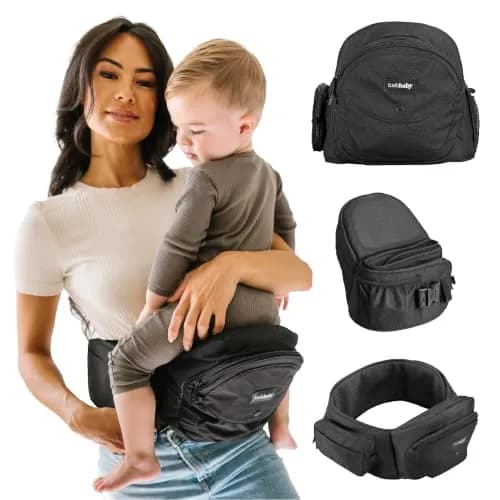 TushBaby Hip Seat Baby Carrier for Babies & Toddlers up to 45 lbs | Supportive, No-Foam, Lightweight with Storage thumbnail 1