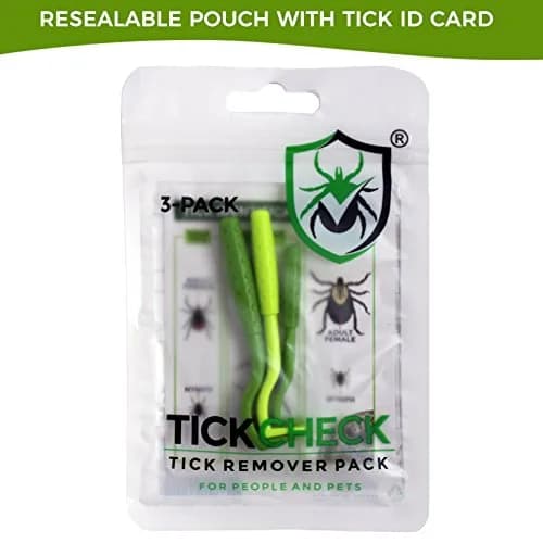 TickCheck Tick Remover Value 3 Pack (15 Count Total) | Easy & Safe Tick Removal Tools for Humans, Dogs, Cats & Pets thumbnail 5