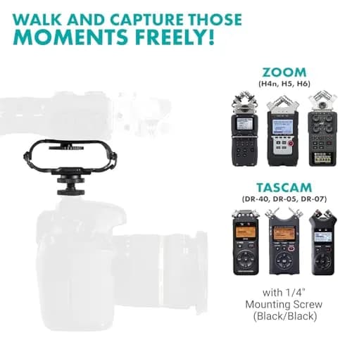 Movo SMM5-B Universal Microphone Shock Mount 55g | Reduces Handling Noise for Content Creators thumbnail 5