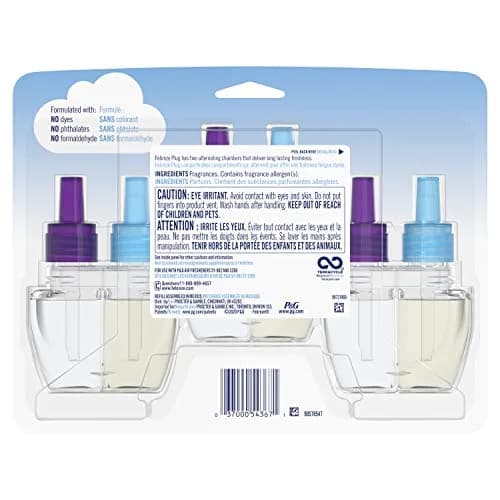 Febreze Plug Air Freshener Oil Refill, Lavender Scent, 3 Count (Pack of 1) | Cleans Odors for 1200 Hours thumbnail 2