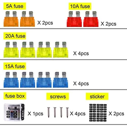 BlueFire 6-Way Blade Fuse Box 32V DC (176g) | LED Indicator for Easy Blown Fuse Identification thumbnail 7