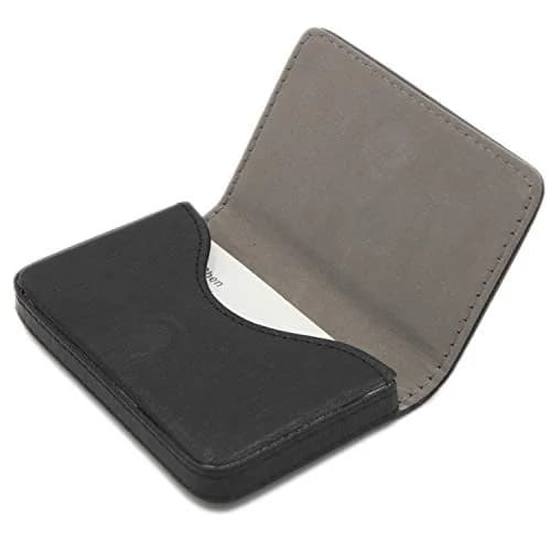 AI-DEE RFID Blocking Wallet Minimalist Leather Business Credit Card Holder Black 8.1cm (3.2in) | Protects Cards from Skimming thumbnail 1