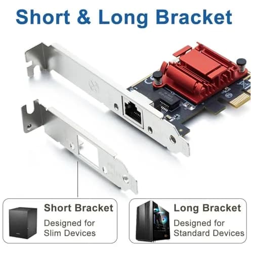 H!Fiber Gigabit PCIe NIC with Intel I210 Chip, 1Gb Network Card (1 Pack) | Intel I210-T1 Compatible Ethernet Adapter thumbnail 3