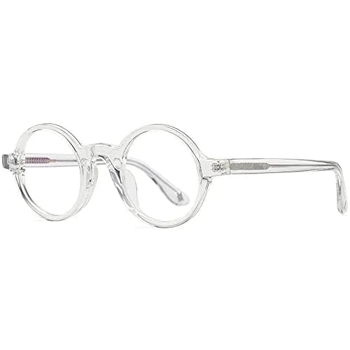 HEPIDEM Vintage Round Optical Glasses Frame 46mm (Clear) | Full Rim Acetate thumbnail 5