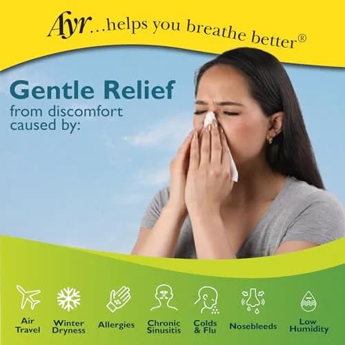 AYR Saline Nasal Gel with Aloe 29.57ml (1.0 Fl Oz) | Soothes Dry Noses thumbnail 3