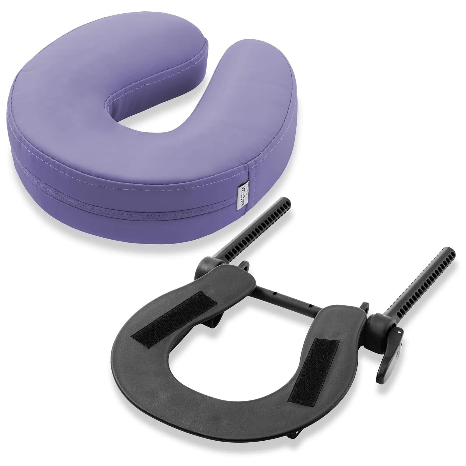 Saloniture Adjustable Massage Table Face Cradle and Pillow 3" Foam - Lavender | Fits Most Standard Portable Massage Tables