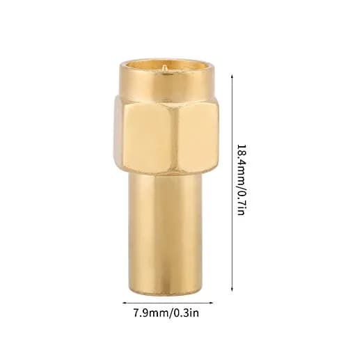 Hilitand SMA Male Coaxial Terminator 50 Ohm 2W Gold Plated | 5pcs Pack thumbnail 3