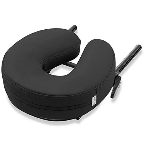 Saloniture Adjustable Massage Table Face Cradle and Pillow 3" Foam - Black | Universal Fit for Portable Tables thumbnail 2