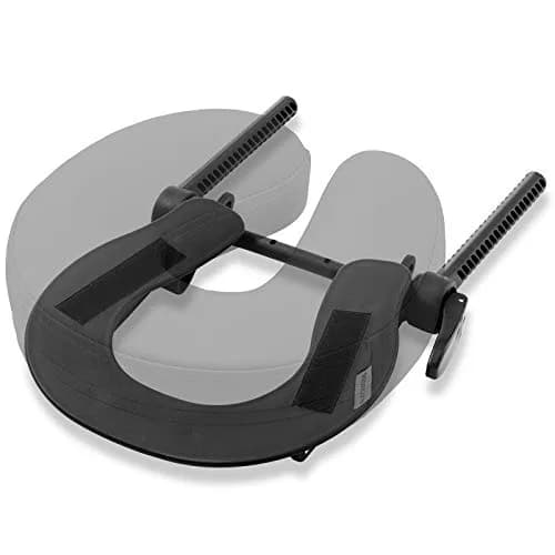 Saloniture Adjustable Massage Table Face Cradle and Pillow 3" Foam - Black | Universal Fit for Portable Tables thumbnail 3