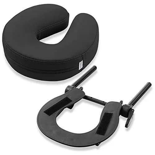 Saloniture Adjustable Massage Table Face Cradle and Pillow with 3" Foam | Fits Most Standard Portable Massage Tables thumbnail 1