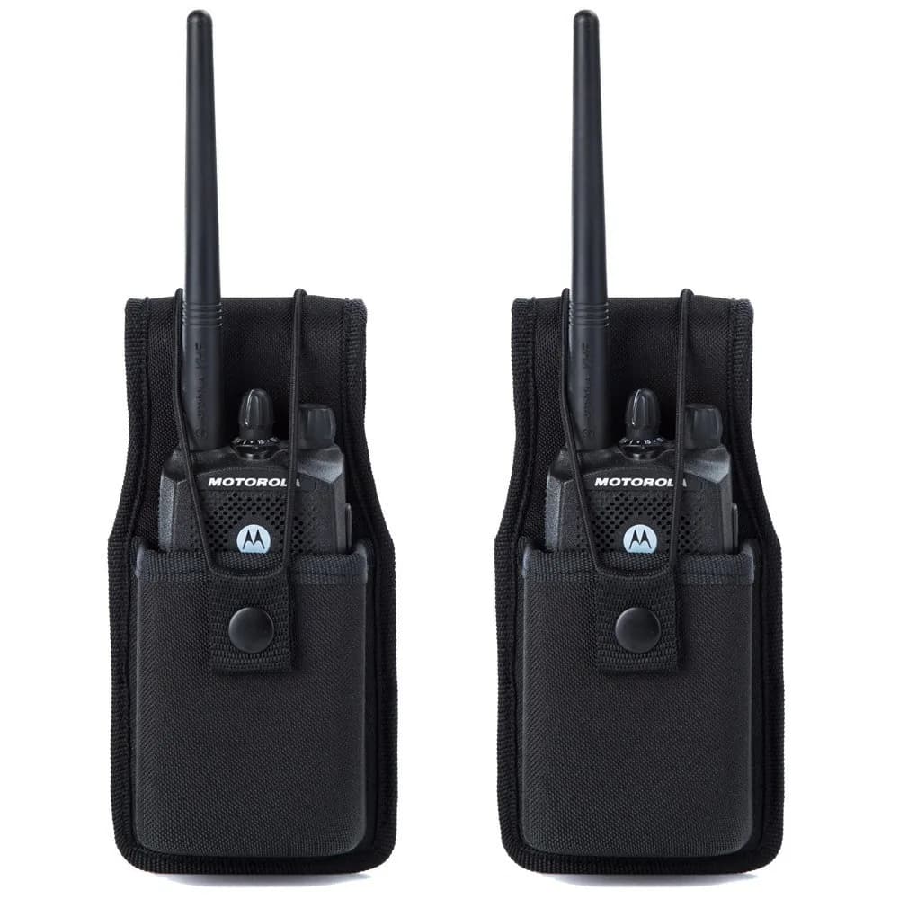 LUITON Universal Radio Case 2 Pack 21.3 cm (7.48" L x 1.97" H x 7.32" W) | Duty Belt Holster for Motorola Radios