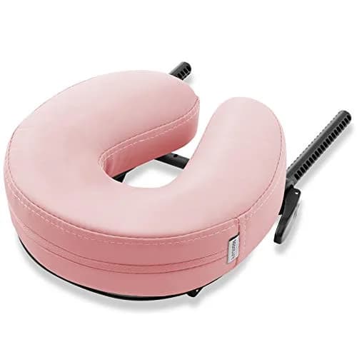 Saloniture Adjustable Massage Table Face Cradle and Pillow 3" Foam - Pink | Universal Fit for Portable Tables thumbnail 2