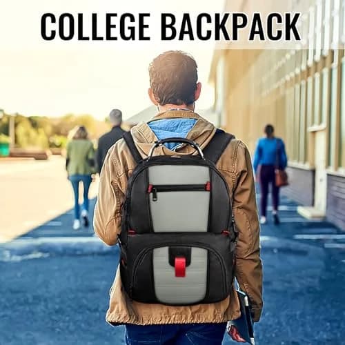 YOREPEK Large Laptop Backpack for Men, Heavy Duty Travel Backpack 43.2 cm (17 Inch) | TSA Approved Carry-On thumbnail 2