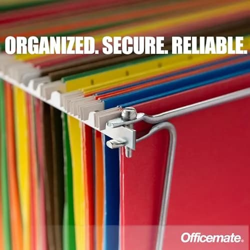 Officemate Adjustable Hanging File Frame for Letter Size 24″–27″ | Heavy-Duty Steel Drawer Organizer thumbnail 3
