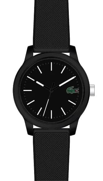 Lacoste 12.12 Men's Quartz Chronograph Watch 42mm (1.65in) | Sporty Fashion Timepiece with Black Silicone Strap thumbnail 3