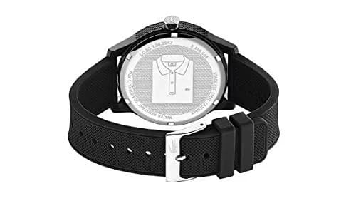 Lacoste 12.12 Men's Quartz Chronograph Watch 42mm (1.65in) | Sporty Fashion Timepiece with Black Silicone Strap thumbnail 4