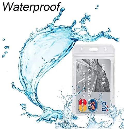 YOUOWO Retractable Badge Reel with Lanyard and Vertical ID Badge Holder 25 inch (63.5 cm) | Pack of 2 thumbnail 6