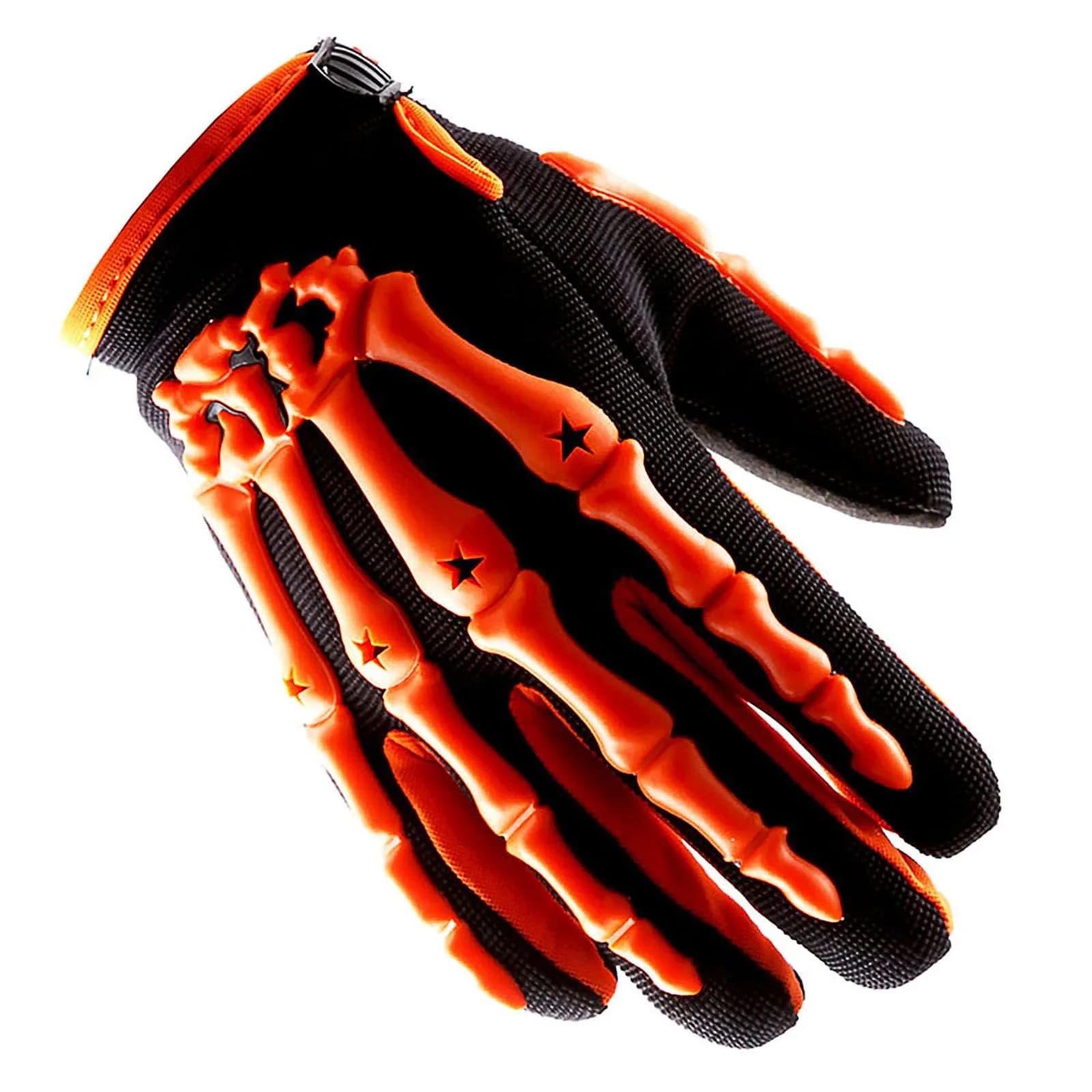 1Storm Youth Motocross Gloves Green S (10.16cm x 19.05cm x 2.9972cm) | Tough Knuckle Protection for Bikers — Orange / L (Palm Width: 3.1 inch)