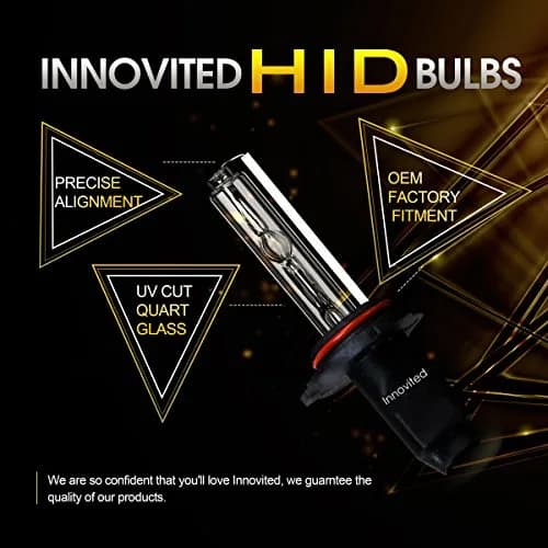 Innovited HID Xenon 9005 HB3 30000K DeepBlue Replacement Bulbs (2-Pack, 12V 55W) | High-Intensity Discharge Headlight Upgrade thumbnail 3
