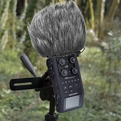 YOUSHARES Furry Outdoor Windscreen Muff for Zoom H5, H6 Recorders | Reduces Wind Noise for Clearer Audio thumbnail 6
