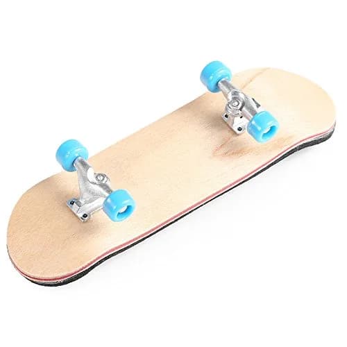 BISOZER Mini Finger Skateboard 9.5cm (3.74") | Wooden Finger Board with Ball Bearings & Foam Grip thumbnail 2