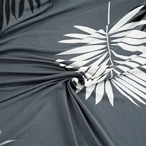 MIFXIN Armless Futon Sofa Cover Grey Feather | Stretch Elastic Folding Sofa Bed Protector 180-210cm (71-82 inch) thumbnail 8