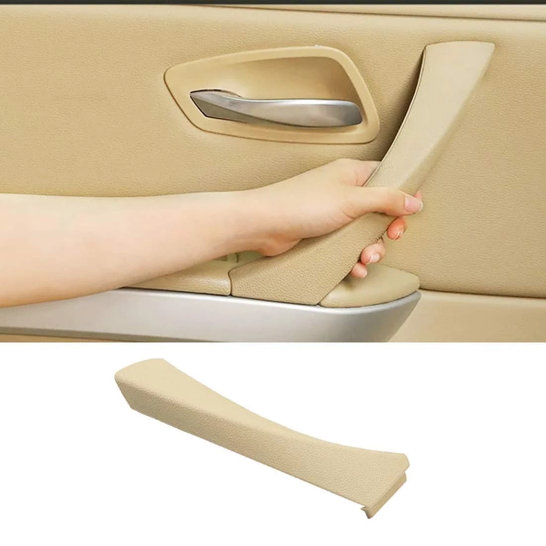 Jaronx Left Side Door Handle Outer Cover for BMW 3 Series E90/E91 | Beige, OEM Fit, Durable