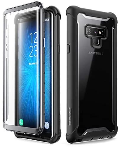 i-Blason Ares Designed for Galaxy Note 9 Case, Full-Body Rugged Clear Bumper with Built-in Screen Protector, Black | Drop & Scratch Resistant thumbnail 1