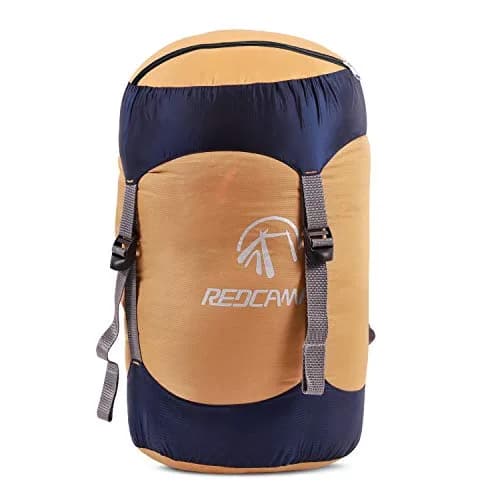 REDCAMP Nylon Compression Stuff Sack Large Orange | Lightweight Sleeping Bag Compression Sack for Backpacking, Hiking, Camping thumbnail 1