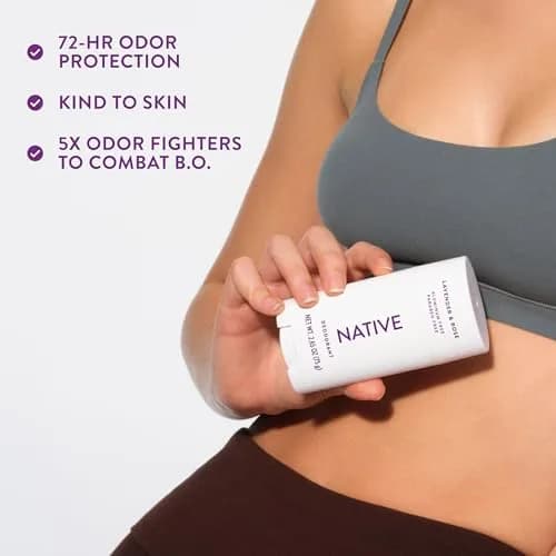 Native Natural Deodorant Lavender & Rose 75g (2.65oz) | 72-Hour Odor Control thumbnail 7
