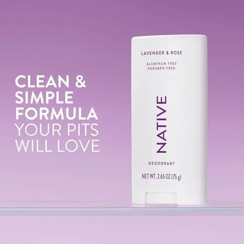 Native Natural Deodorant Lavender & Rose 75g (2.65oz) | 72-Hour Odor Control thumbnail 2