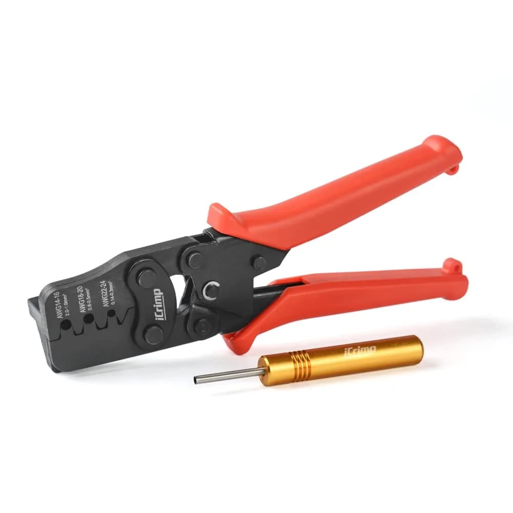 IWISS iCrimp Weather Pack Crimp Tool for AWG 24-14 | Complete OEM Connector Assembly - main product image