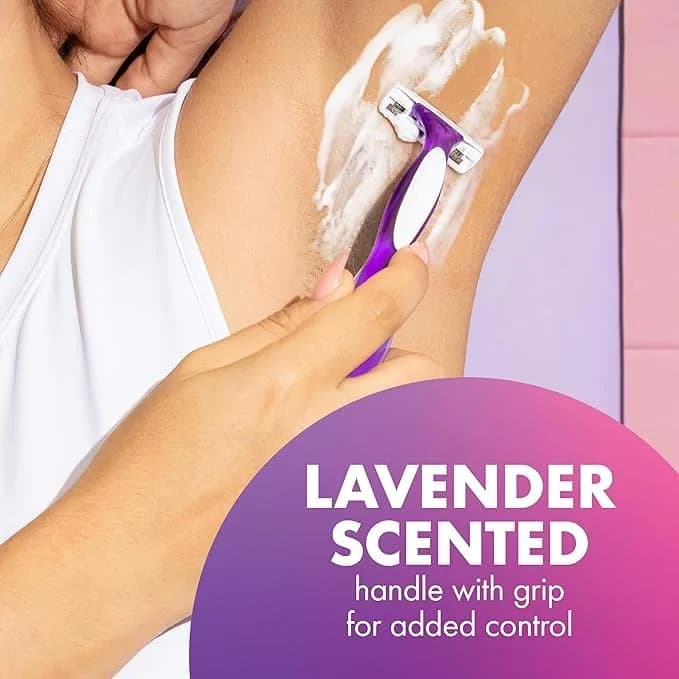 BIC Soleil 3 Disposable Razor for Women, 10 Count | 3-Blade Close Shave, Lavender Scented, Vitamin E Strip thumbnail 8
