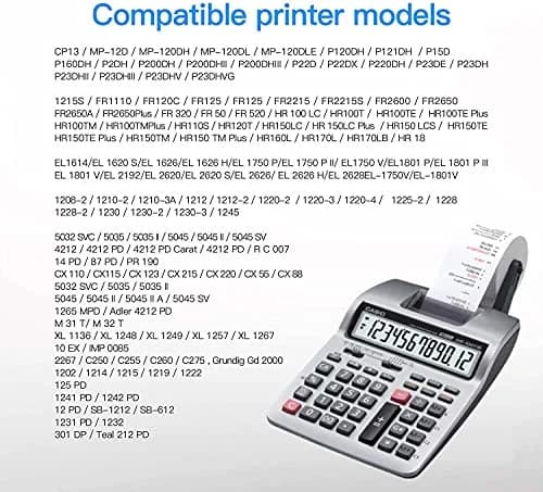 Swartz Ink IR-40T Black and Red Ink Roller 3-Pack | Compatible with Canon, Casio, Sharp, Citizen Printing Calculators thumbnail 4