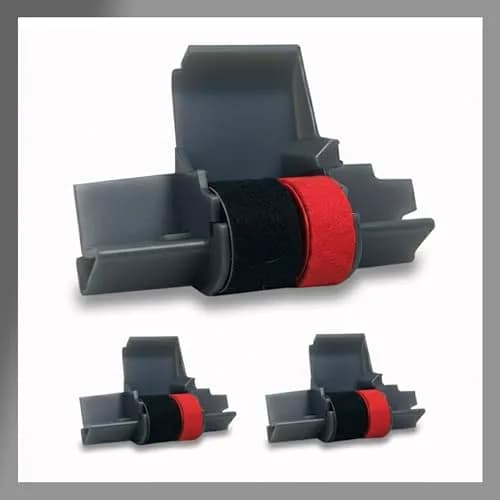 Swartz Ink IR-40T Black and Red Ink Roller 3-Pack | Compatible with Canon, Casio, Sharp, Citizen Printing Calculators thumbnail 5