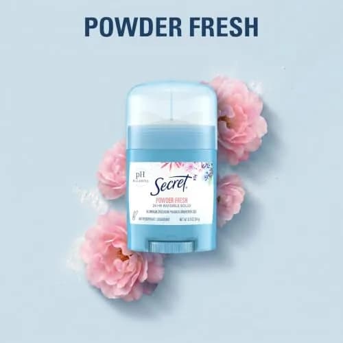 Secret Powder Body Deodorant 0.5 oz | 24hr Sweat & Odor Protection, PH Balanced, Gentle on Skin, Invisible Solid, Travel Size thumbnail 7