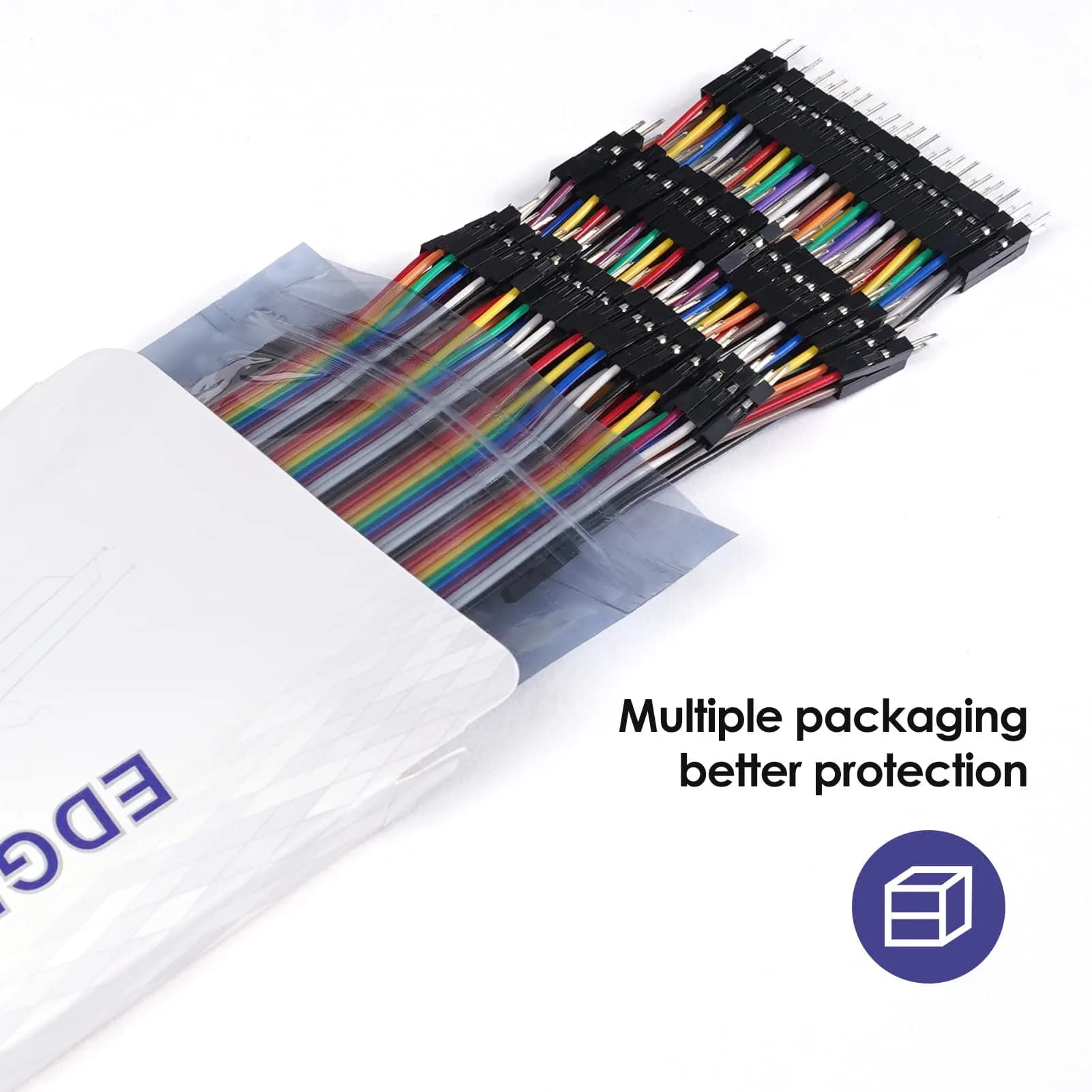 EDGELEC 120pcs Female to Female 50cm Breadboard Jumper Wires thumbnail 6