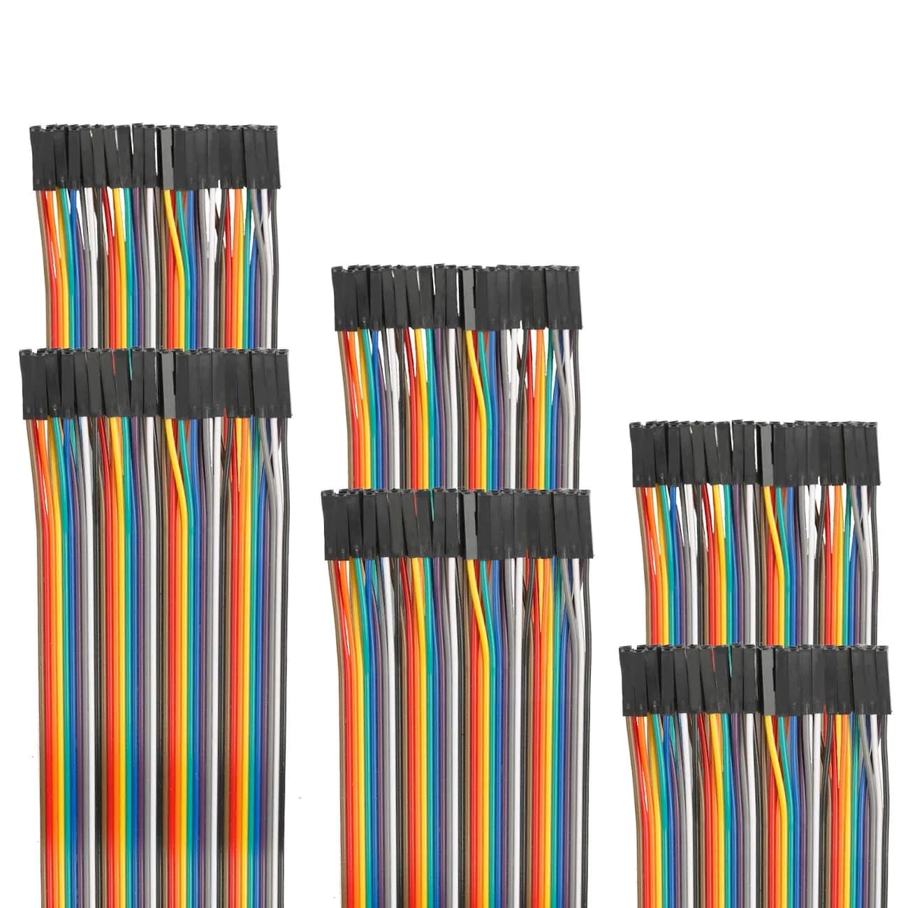 EDGELEC 120pcs Female to Female Jumper Wires 100cm (39.4 inch) | 2.54mm Pitch Ribbon Cables for DIY Electronics
