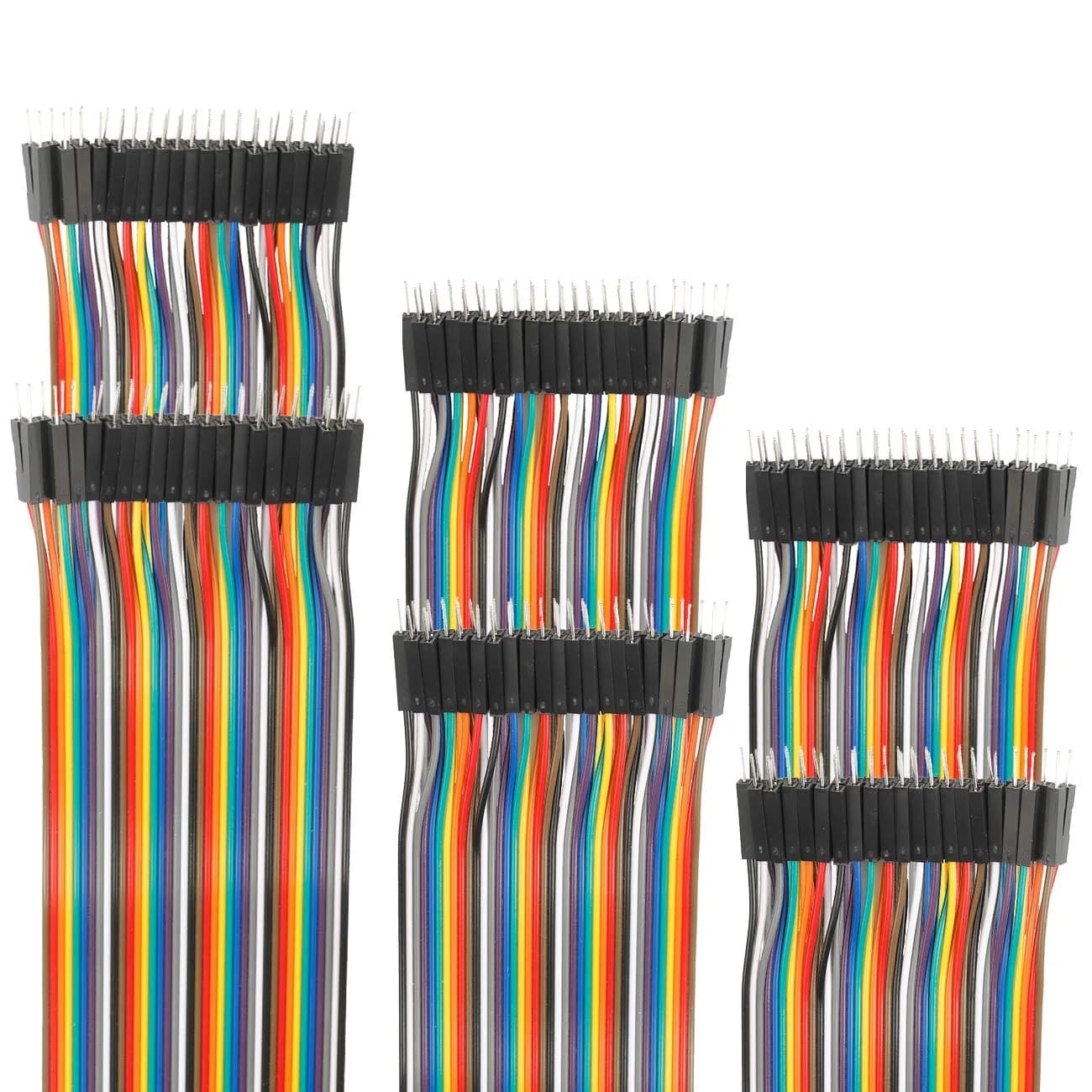 EDGELEC 120pcs 30cm Male to Male Breadboard Jumper Wires - Multicolored Dupont Cables