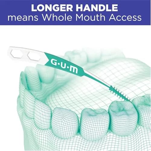 GUM Soft-Picks Advanced Interdental Picks 90 Count | Soft Rubber Bristles for Sensitive Gums thumbnail 5