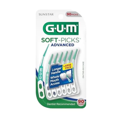 GUM Soft-Picks Advanced Interdental Picks 90 Count | Soft Rubber Bristles for Sensitive Gums thumbnail 8