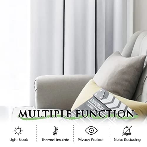 KGORGE Blackout Curtains Liners W50 x L80 | Effective Room Darkening for Bedroom & Living Room thumbnail 7
