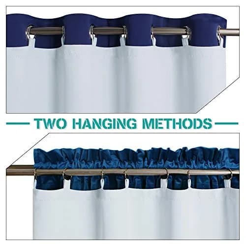 KGORGE Blackout Curtains Liners W50 x L80 | Effective Room Darkening for Bedroom & Living Room thumbnail 3