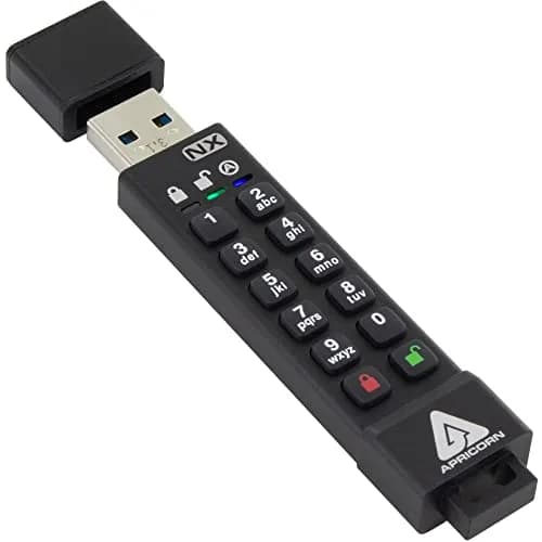 Apricorn Aegis Secure Key 3 NX 128GB USB 3.0 Encrypted Flash Drive | FIPS 140-2 Level 3 Validated thumbnail 1