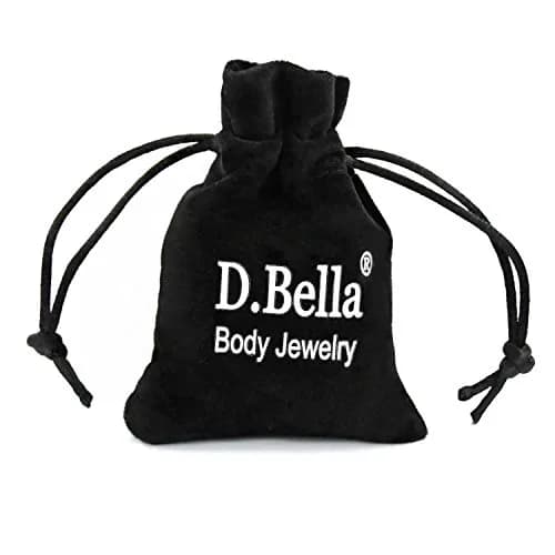 D.Bella 20g Clear Bioflex Nose Rings Stud Retainer | Hypoallergenic, Comfortable, Suitable for All Ages thumbnail 2