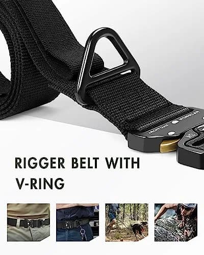 FAIRWIN Men's Tactical Belt, 1.5" Heavy Duty Nylon Web Belt for Men & Women thumbnail 3