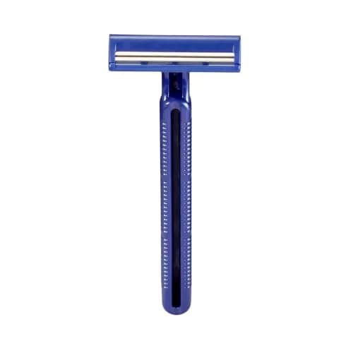 McKesson Disposable Razors Twin Blade Stainless Steel Blue 50 Count | Close, Safe Shave thumbnail 1