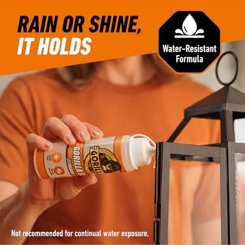 Gorilla Crystal Clear Glue, All Purpose, 5.75 oz Bottle | Strong, Discreet Bonding Solution thumbnail 5