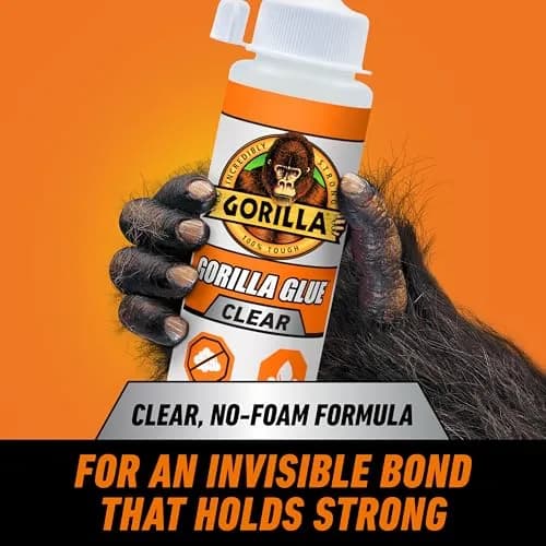 Gorilla Crystal Clear Glue, All Purpose, 5.75 oz Bottle | Strong, Discreet Bonding Solution thumbnail 2